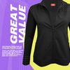 M&M SCRUBS Women's Ultra Soft Front Zip Warm-Up Scrub Jacket (Black, Medium)