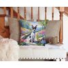 Caroline's Treasures Spring Path Throw Pillow, 14Hx14W, Rat Terrier 6702