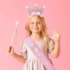 FloralGrace 6 Year Birthday Crown, Pink, L