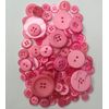100g **Light Pink** Sewing Buttons/Assorted Sizes/Arts Crafts/Scrapbook/Card Making