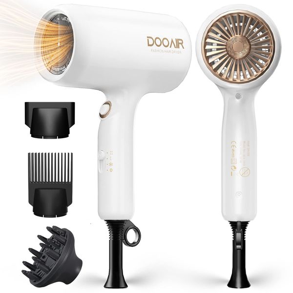 Ionic Hair Dryer with Diffuser, DOOAIR Blow Dryer with Comb and Concentrator