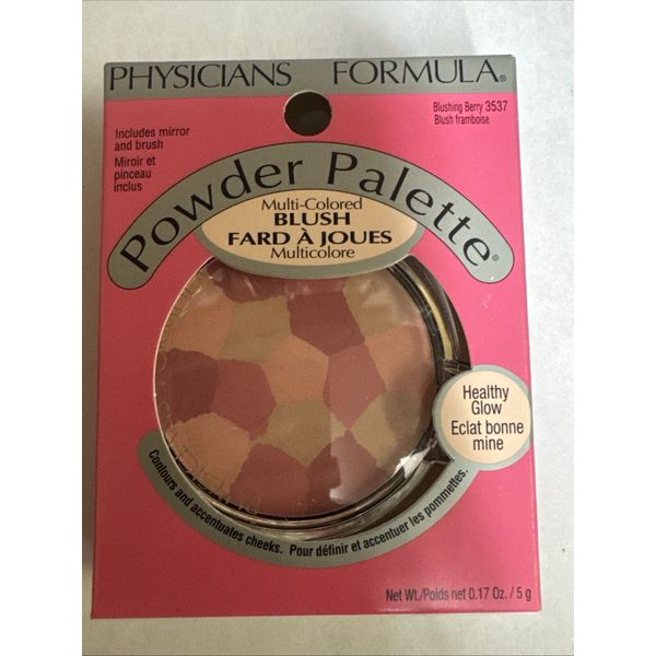 PHYSICIANS FORMULA POWDER PALETTE MULTI COLORED BLUSH # 3537 BLUSHING BERRY