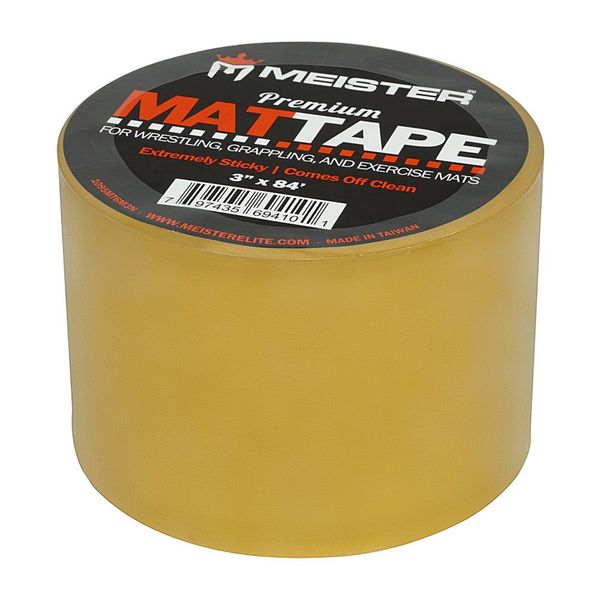 Meister Premium Mat Tape for Wrestling, Grappling and Exercise Mats - Clear - 4" x 84ft - 1 Roll