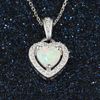 925 Sterling Silver Womens Welo Opal 24" Link Chain Necklace wGiftPkg