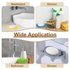 sourcing map 2Pcs Small Soap Dish, Shell Shape Bar Soap Dish(Grey)