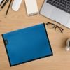 A4 Expanding File Document Organiser Paper Storage Folder Briefcase (Blue, 6 Pockets)