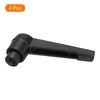 sourcing map 4Pcs M5 Adjustable Knobs Handle Female Thread Push Button Ratchet Quick Release Locking Rotating Bolt for Lathe Machinery, Black