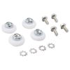 Basco Shower Door Rollers 3/4 inch Diameter Replacements for Sliding Shower Doors,White,ECPPROLLER