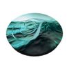 F Teal Beach Ocean Waves Sunset Lake Monogram Initial Letter PopSockets Swappable PopGrip