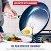 Blue Diamond Pan Set Nonstick Enhanced Ceramic Skillet 2 pack Set , 9.5''& 11''