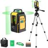 REXISO 360° Laser Level Tripod 100 FT Self Leveling Green Cross Line Laser Level