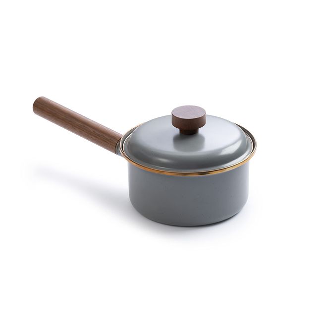 BAREBONES Enamel Saucepan