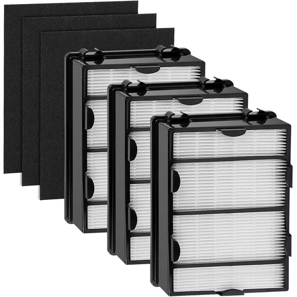 3 Pack True Hepa Filter Set Compatible with Holmes HAPF600D-U2 Filter B