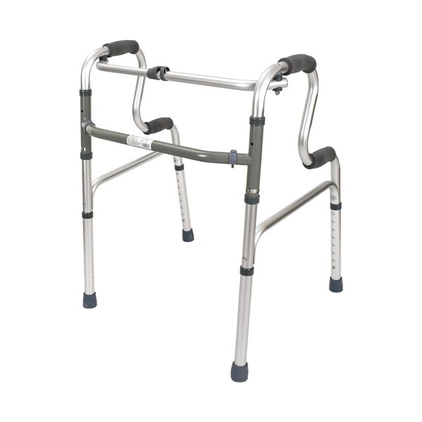 kaitou Standing Walker Support, Walking Aid, Height Adjustment, 8 Levels, Folding