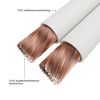 conecto Speaker Cable, CCA Speaker Cable, 2 x 0.75 mm², Colour: White, 50 m
