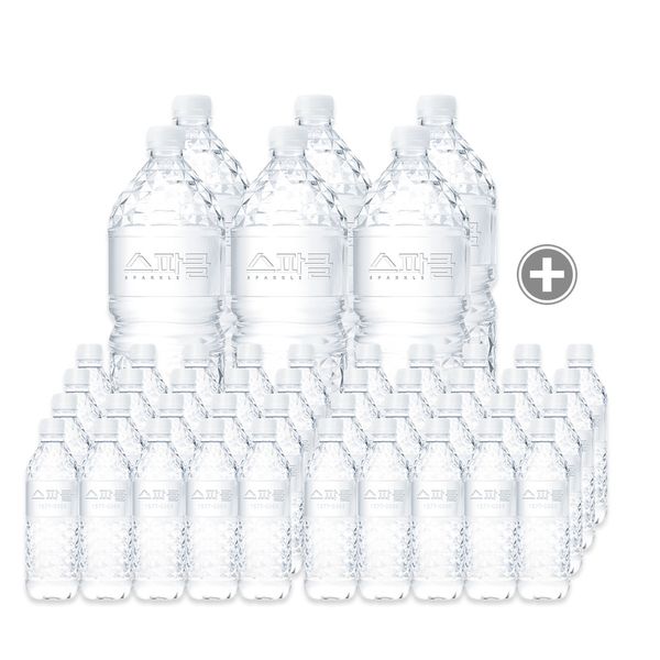 40 bottles of Sparkle mineral water 500mL + 6 bottles of 2L