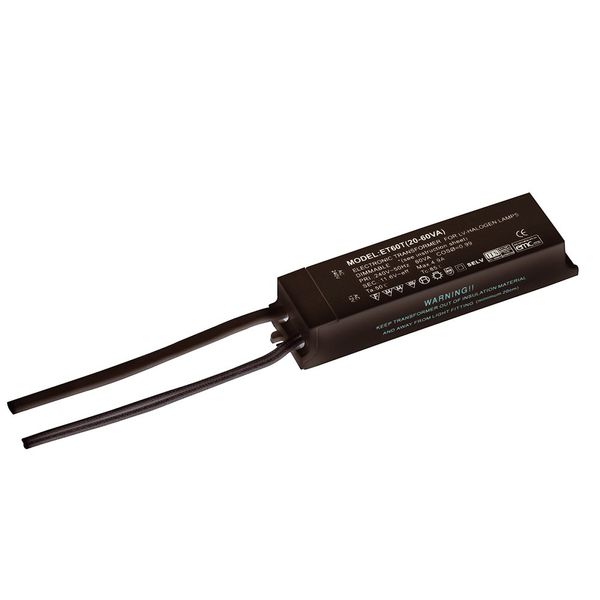 Saxby Black 12V Low Voltage 20W-60W Dimmable Transformer
