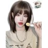EmGrande DY40A Basic Line Wig, Bob Wig, Natural Face, Full Wig (F, Ash Brown Layer)