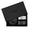 DQT Men Black Leather Auto Belt Gift Box Set - Smooth