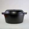 Lodge Logic L8DD3 Cast Iron Double Dutch Oven Extra Deep Lid 5 Quart