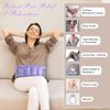 SuzziPad Microwave Heating Pad for Pain Relief, 7x18" Microwavable Heating Pads for Cramps, Muscle Ache, Joints, Neck Shoulder, Bean Bag Heating Pad Microwavable Moist Heat Pack, Warm Compress, Purple