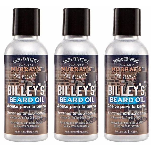 Murray's Billey Beard Oil Soothes & Lubricates W/H Argan Tea Tree Oil 1.5oz -3PK