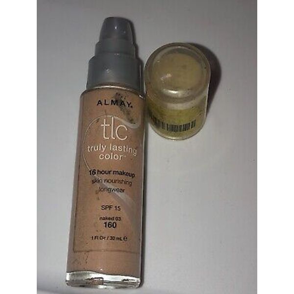 Almay TLC Truly Lasting Color 16 Hour Makeup 160-Naked. 1 fl oz/30 ml