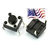 10pcs 6*6*5MM push button micro switch copper feet 4 feet vertical in-line patch