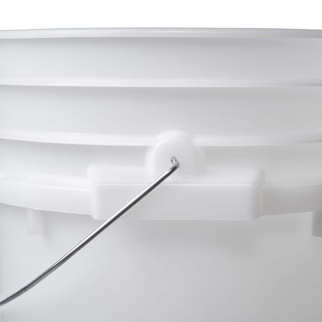 Letica Premium 5 Gallon Bucket, HDPE, White, 1 Pack