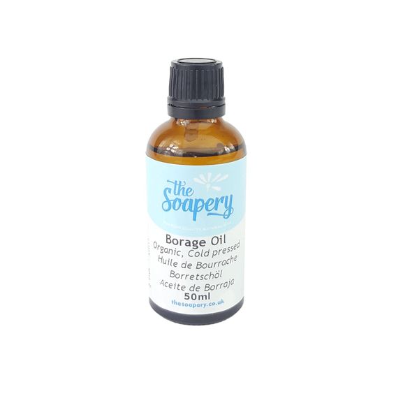Borage Oil Organic 50ml - Cold Pressed, Raw, Pure, Unrefined