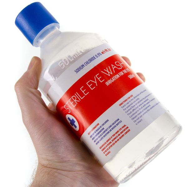 500ml Eye Wash Solution Sterile Saline Eyewash