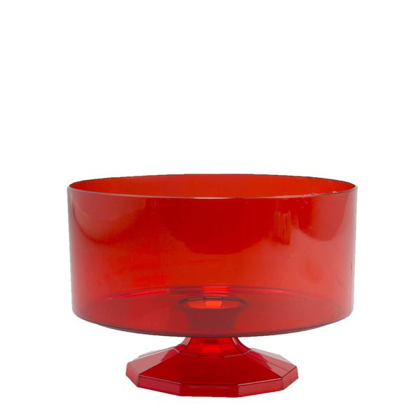 SIMPLY ELEGANT Plastic Trifle Pedestal Container 4½" (Red)