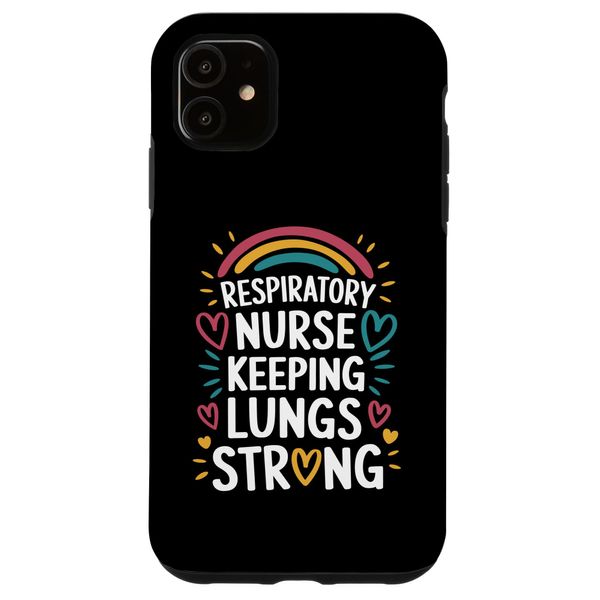 RT Therapist Designs Respiratory Tech Pulmonary Nursing Case for iPhone 11