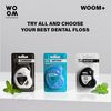 WOOM Expanding Dental Floss 30m Long Mint Eucalyptus Flavour