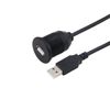 USB FLASH MOUNT CABLE - USB Extension Flash, Dash, Panel Mount Cable for Car, Boat, Motorcycle, etc 6.5FT