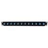 12 Port LC Fiber Optic Cable Patch Panel Singlemode (Loaded 1u) 19"