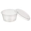 VEPATIM 200 Dressingbecher Saucenbecher 30ml transparent mit Deckel aus PP