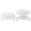 HOMSFOU 2pcs / Thumb Grips - Joystick Stick Covers - Protective Caps - White