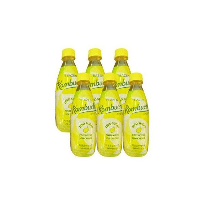 Teazen Kombucha Sparkling Tea Lemon 340ml 6pcs Soda