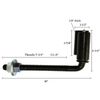 3/4" x 10" Heavy Duty Gate J-Bolt Barrel Hinge Wall/Post Mount 180° Swing