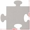 Pappe Puzzleteil - 3-50cm Basteln Deko, Größe:15cm, Pack mit:10 Stück