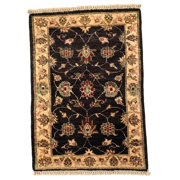 86 x 60 cm | Vintage Handmade Afghan Carpet Door Mat, Small Oriental Wool Rug