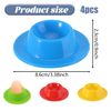 4Pcs Egg Cups Set, Colorful Egg Cup Tray Stackable for Kids, Breakfast, Dining Table – Fun, Practical Design for Easy Serving, Dishwasher Safe