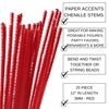 Accent Design Chenille Stem 12 3 mm TinyRed (6 Pack)