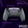 eXtremeRate PS5 Controller BDM-030 040 050 RISE4 Plus MAX Back Paddle Kit with Bottom Shell & Clicky Trigger Stop & Rubber Grip, Remappable Back Button Kit for PS5 Controller - Controller Not Included