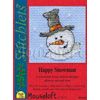 Mouseloft Mini Cross Stitch Kit - Happy Snowman, Christmas Collection