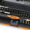 Beta 12560100 Model 1256 /C36-2 Bi-material Micro-screwdriver with 36 Interchangeable, 4mm Hex Bits and Magnetic Extension
