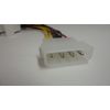 4 Pin Molex to 3 Pin Fan Power Supply Adapter Cable Computer Case Splitter Wire