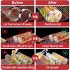 Grill Basket 2 PCS, Rolling Grill Baskets for Outdoor Grill, Grilling Accessorie