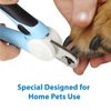 Dog Nail Clipper - Pet Cat Toe Claw Trimmer for Small Medium Large Breed (Blue)